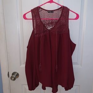 Cold shoulder blouse